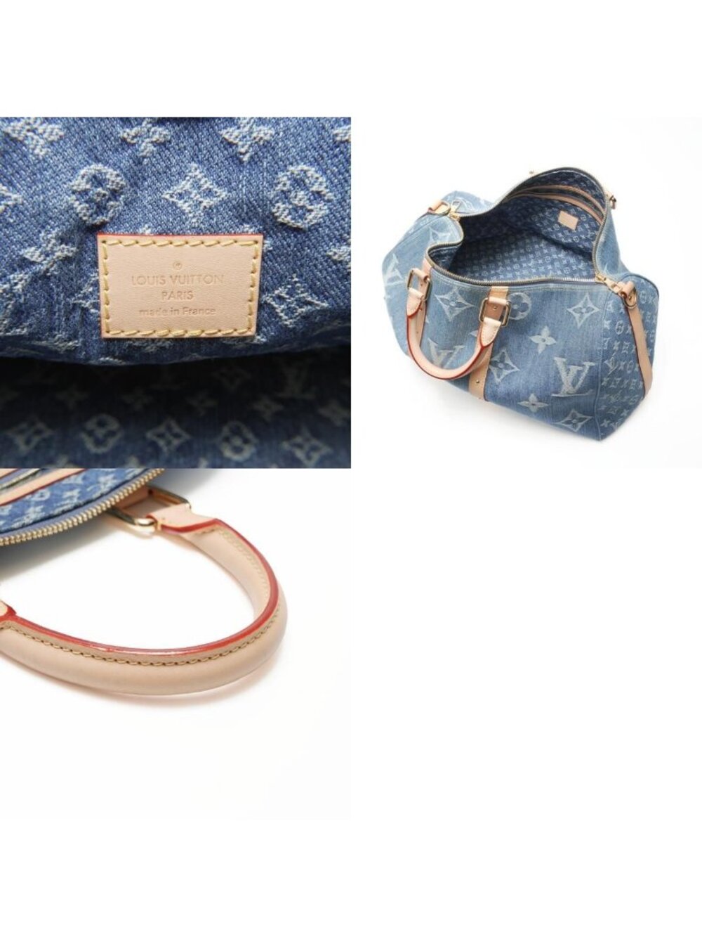 Louis Vuitton Boston Bag Monogram Denim Keepall Bandouliere 45 - Picture 10 of 10